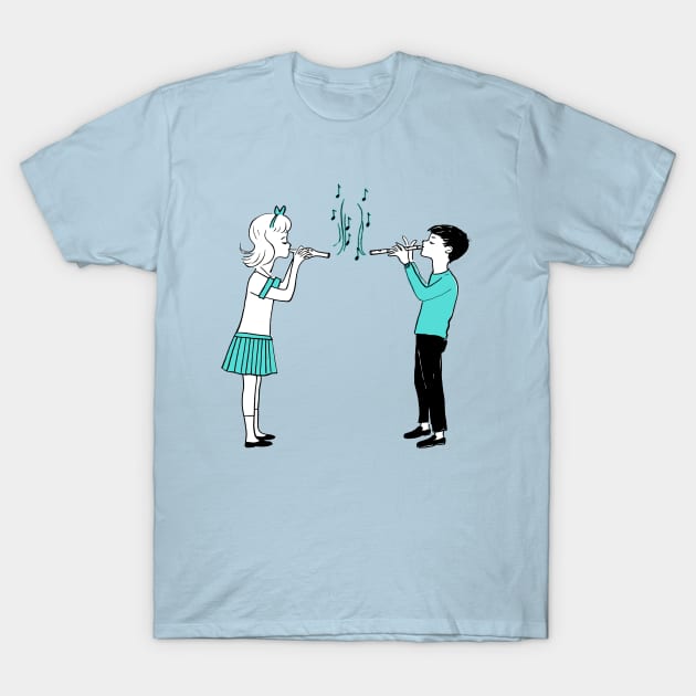 Jamming on Flutes T-Shirt by worksoflove